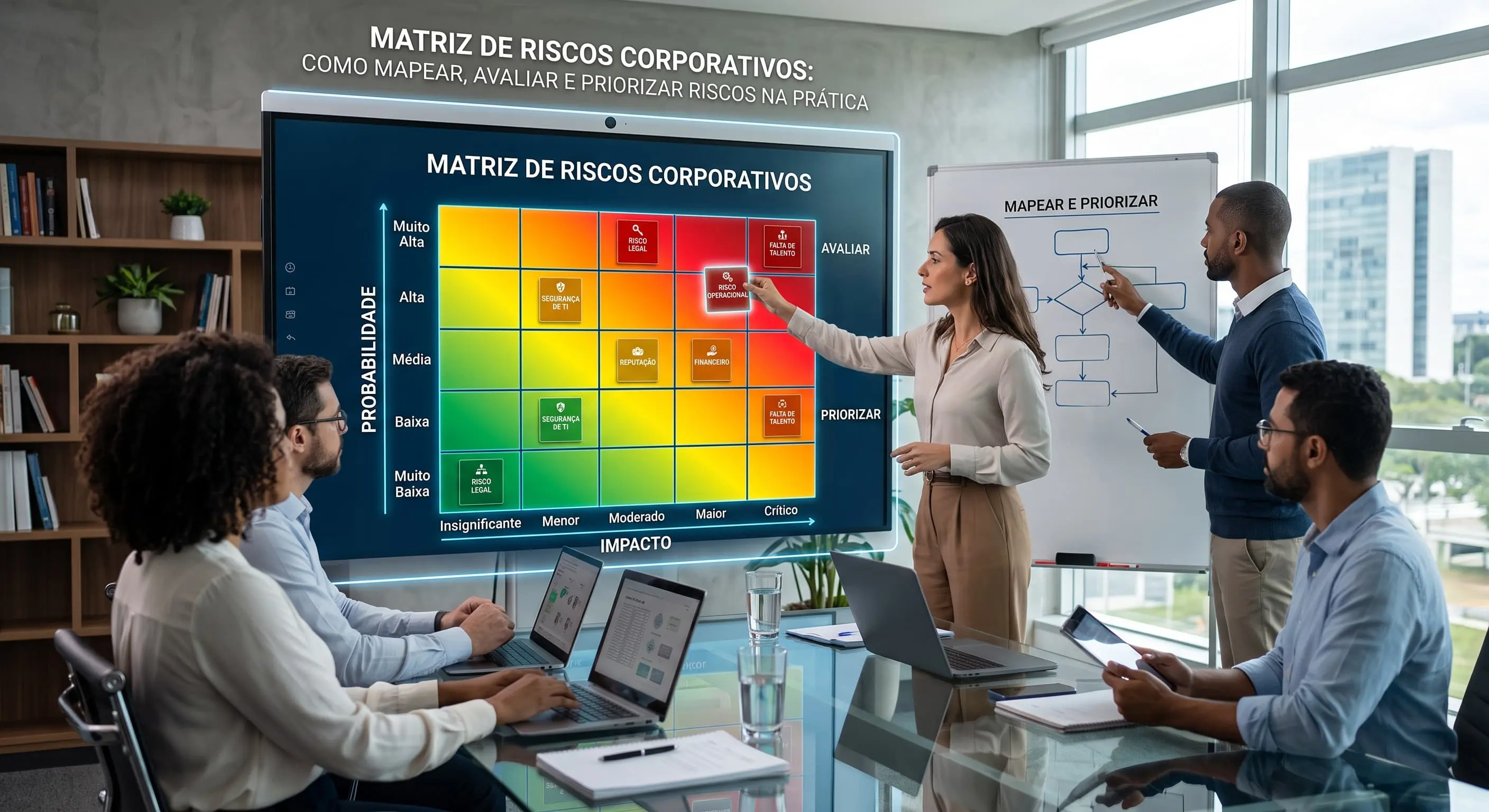 Matriz de Riscos Corporativos: Como Mapear, Avaliar e Priorizar Riscos na Prática